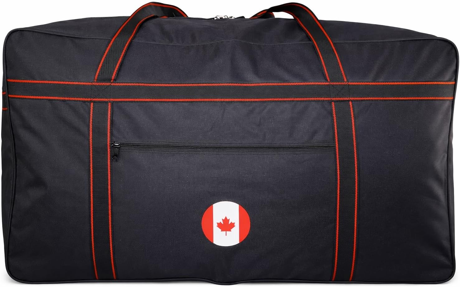 32-inch-canada-flag-duffle-bag-extra-large-travel-luggage-lightweight-foldable-waterproof-carry-on-sports-gym-bag-heavy-duty-soft-sided-spacious-storage-black