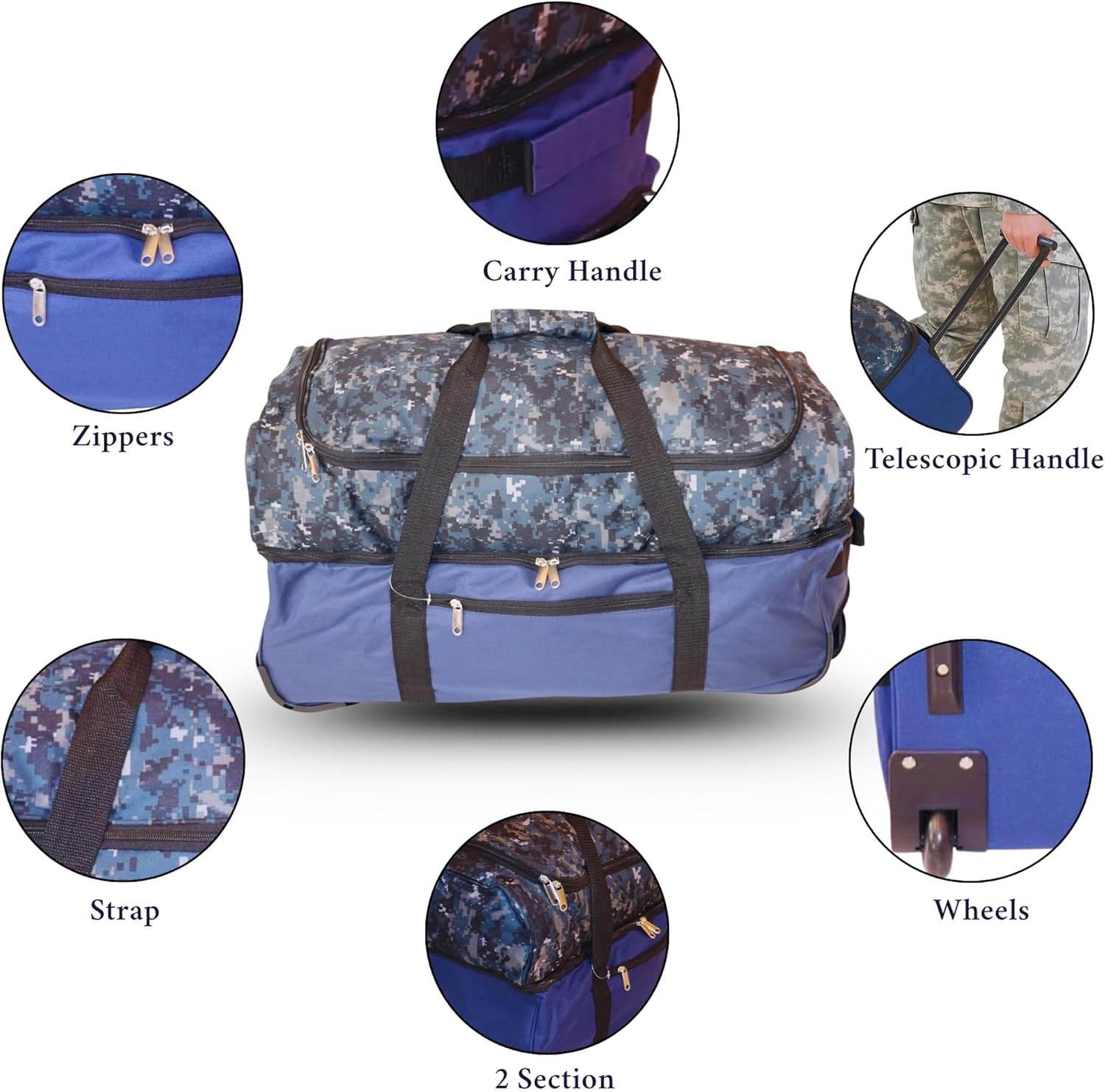 28-inch-wheeled-duffle-bag-2-section-drop-bottom-durable-large-blue-camouflage-travel-luggage-heavy-duty-duffle-bag-for-military-bag-sports-gym-travel